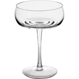 Set Of 4 Coupe Champagne Glasses, Ripple