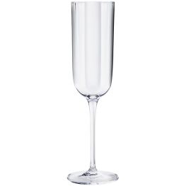 Luigi Bormioli Optica 210ml Champagne Flutes, Set of 4