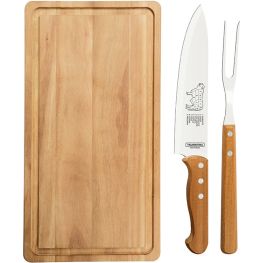 Churrasco XL Carving Set With Wooden Board