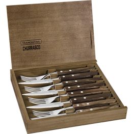Churrasco Premium Steak Knife And Fork Set, 8pc