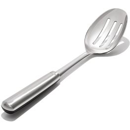 Stainless Steel Slotted Spoon with Non-Slip Touchpoint Grip