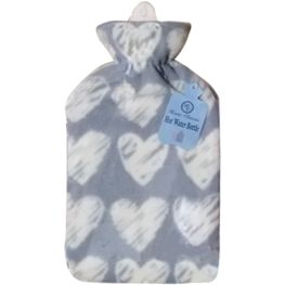 Home Classix Hot Water Bottle With Fleece Cover