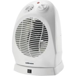 White Oscillating Fan Heater