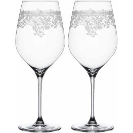 Arabesque Bordeaux Wine Glasses, Set of 2