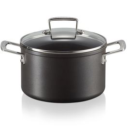 Toughened Non-Stick Deep Casserole With Glass Lid