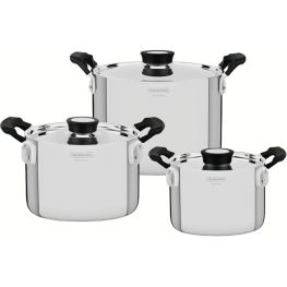 Grano Stainless Steel Cookware Set, 6pc