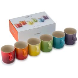 Rainbow Collection Mugs, Set Of 6