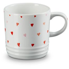 Heart Applique Stoneware Mug, 350ml