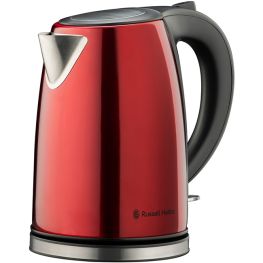 Metallic Red Stainless Steel Cordless Kettle, 1.7 Litre