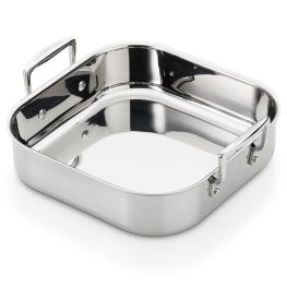 3 Ply Stainless Steel Square Roaster, 26cm