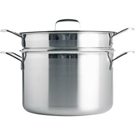3 Ply Stainless Steel 24cm Pasta Pot With Sieve, 7.2 Litre