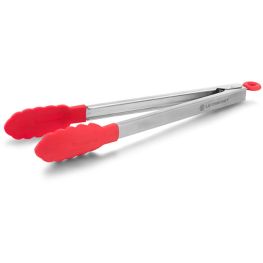 Silicone Edge Stainless Steel Tongs, 30cm