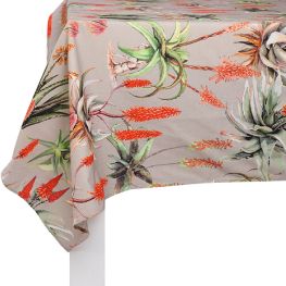 Botanica Aloe Linen Rectangular Tablecloth