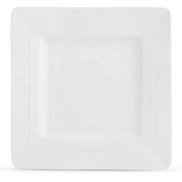 Arctic White Square Dinner Plate, 27cm