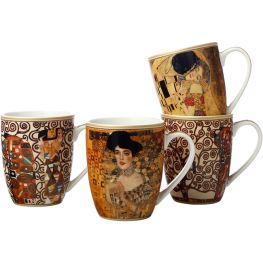 Klimt Impressions Mugs, Set Of 4
