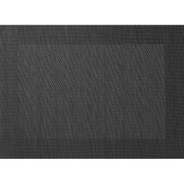 Table Accents Wide Border Charcoal Placemat