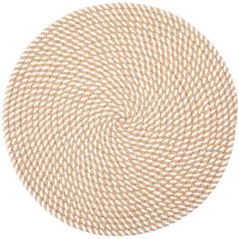 Round Jute Blend Placemats, Set of 2