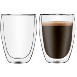 Double Walled Latte Glasses, Set of 2