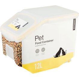 Pet Dry Food Container With Scoop, 12 Litre