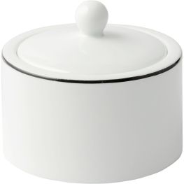 Jenna Clifford Premium Porcelain Black Line Sugar Pot
