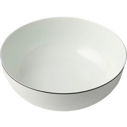 Jenna Clifford Premium Porcelain Black Line Salad Bowl
