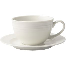 Jenna Clifford Embossed Lines Cup & Saucer