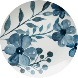 Jenna Clifford Blue Floral Charger Plate, 30.5cm