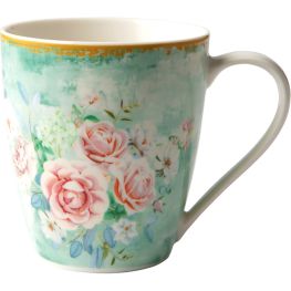 Jenna Clifford Green Floral Mug