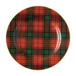 Jenna Clifford Red Tartan Charger Plate
