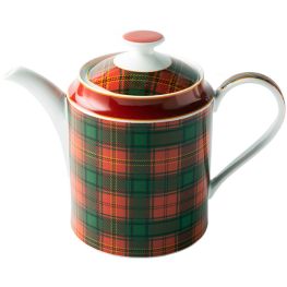 Jenna Clifford Red Tartan Teapot, 1.1 Litre