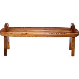 Picnic Perfect Acacia Wood Serving Table, 58cm