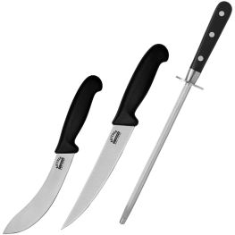 Butcher Knife Set & Honing Rod