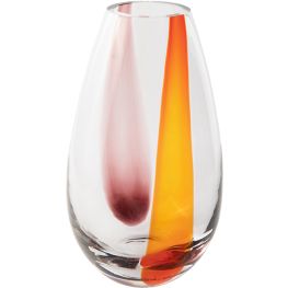 Krosno Sunset Glass Vase, 33cm