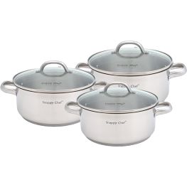 Stainless Steel Cookware Set, 6pc