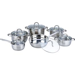Supreme Stainless Steel Cookware Set, 12pc