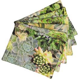 Botanica Succulent Green Placemats, Set of 6