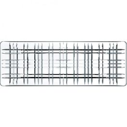  Square Rectangular Lead-Free Crystal Platter, 42cm