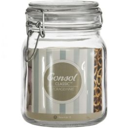 Consol Store-It Jar With Clip-Top Lid