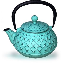  Cast Iron Tetsubin Teapot, Turquoise, 500ml