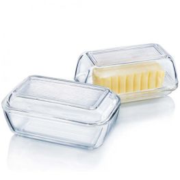 Luminarc Butter Dish, Clear