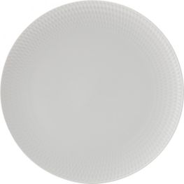 White Basics Diamonds Coupe Dinner Plate, 27cm