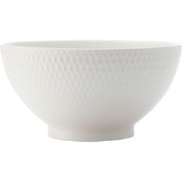 White Basics Diamonds Rice Bowl, 10cm
