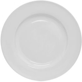 Just White Rim Dinner Plate, 27cm