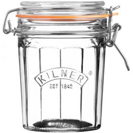 Kilner Faceted Clip Top Jar, 450ml