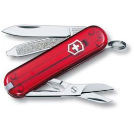 Classic SD Pocket Knife, Transparent Red