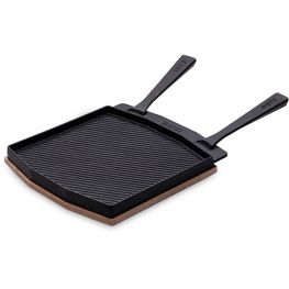 Dual-Sided Cast Iron Grizzler Pan