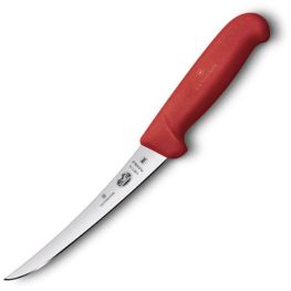 Fibrox Curved Boning Knife, Red