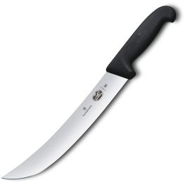 Fibrox Scimitar Curved Butcher's Knife, 25cm