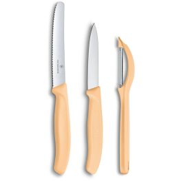 Swiss Classic Trend Colours Paring Knife Set with Universal Peeler
