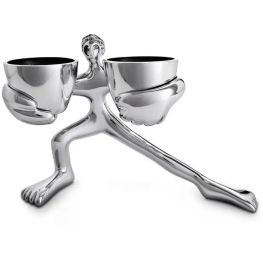 Duo Condiment Bowl Holder, Handful